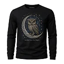 Zennovawear Mystic Owl Night Sky Graphic Long Sleeve — Boho Style