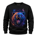 Zennovawear Cosmic Roar Geometric Bear Graphic Sweatshirt — Bold Streetwear