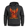 Zennovawear Phoenix Fire Art Graphic Hoodie — Rise Again Inspired Design