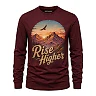 zennovawear Rise Higher Mountain Sunrise Graphic Long Sleeve — Nature Lover Gift