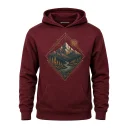 Zennovawear Alpine Serenity Mountain Graphic Hoodie — Nature Lover Gift