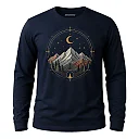 Zennovawear Crescent Mountain Graphic Long Sleeve — Boho Style