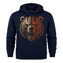 Zennovawear Tribal Roar Bear Graphic Hoodie — Nature Lover Gift