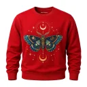 Zennovawear Mystic Moth Celestial Graphic Sweatshirt — Ethereal Art Style