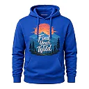 Zennovawear Find Your Wild Sunset Mountain Graphic Hoodie — Nature Lover Gift