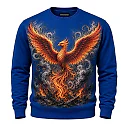 Zennovawear Phoenix Rising Graphic Crewneck Sweatshirt — Empowering Art Design