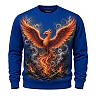 Zennovawear Phoenix Rising Graphic Crewneck Sweatshirt — Empowering Art Design