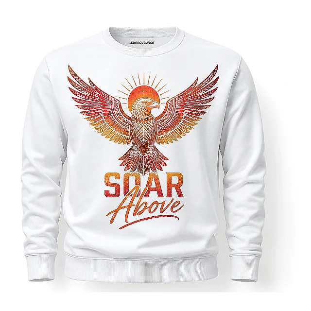 Zennovawear Fiery Eagle Graphic Sweatshirt — Adventure-Seeker's Style