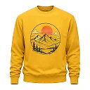 Zennovawear Serenity Peaks Mountain Graphic Men Sweatshirt — Nature Lover Gift