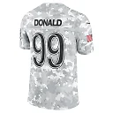 Zennovawear Aaron Donald 99 Los Angeles Rams 2024 Salute to Service Retired Player Limited Men Jersey - Arctic Camo