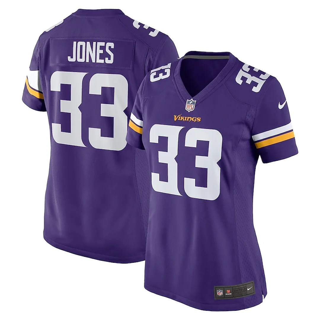 Zennovawear Aaron Jones 33 Minnesota Vikings Women's Game Jersey - Purple