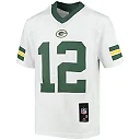 Zennovawear Aaron Rodgers 12 Green Bay Packers YOUTH Jersey - White