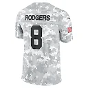 Zennovawear Aaron Rodgers 8 New York Jets 2024 Salute to Service Limited Men Jersey - Arctic Camo