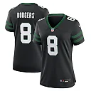 Zennovawear Aaron Rodgers 8 New York Jets Alternate Game Jersey - Women, Black