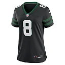 Zennovawear Aaron Rodgers 8 New York Jets Alternate Game Jersey - Women, Black
