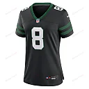 Zennovawear Aaron Rodgers 8 New York Jets Alternate Game Women Jersey - Legacy Black