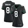 Zennovawear Aaron Rodgers 8 New York Jets Alternate Game Women Jersey - Legacy Black