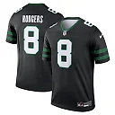 Zennovawear Aaron Rodgers 8 New York Jets Alternate Legend Jersey - Men, Legacy Black