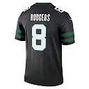 Zennovawear Aaron Rodgers 8 New York Jets Alternate Legend Jersey - Men, Legacy Black