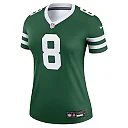 Zennovawear Aaron Rodgers 8 New York Jets Alternate Legend Jersey, Women Legacy Green