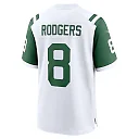 Zennovawear Aaron Rodgers 8 New York Jets Classic Alternate Game Men Jersey - White