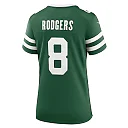 Zennovawear Aaron Rodgers 8 New York Jets Game Women Jersey - Legacy Green