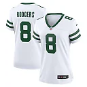 Zennovawear Aaron Rodgers 8 New York Jets Game Women Jersey - Legacy White