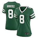 Zennovawear Aaron Rodgers 8 New York Jets Game Women Jersey - Legacy Green