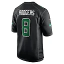Zennovawear Aaron Rodgers 8 New York Jets Men Fashion Game Jersey - Black