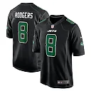 Zennovawear Aaron Rodgers 8 New York Jets Men Fashion Game Jersey - Black