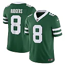 Zennovawear Aaron Rodgers 8 New York Jets Vapor F.U.S.E. Limited Jersey - Men, Legacy Green