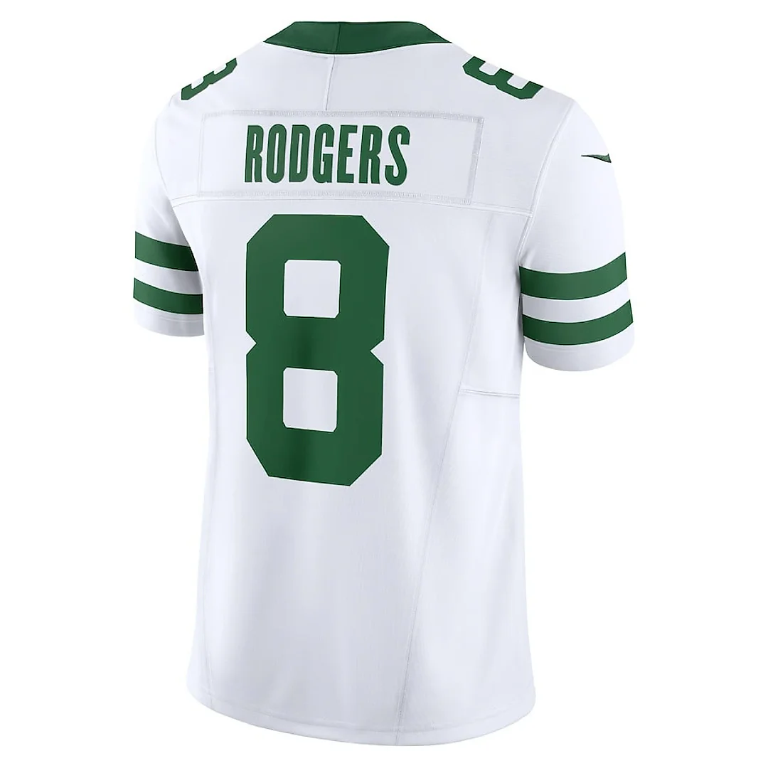 Zennovawear Aaron Rodgers 8 New York Jets Vapor F.U.S.E. Limited Jersey - Men, Legacy White