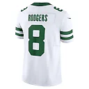 Zennovawear Aaron Rodgers 8 New York Jets Vapor F.U.S.E. Limited Jersey - Men, Legacy White