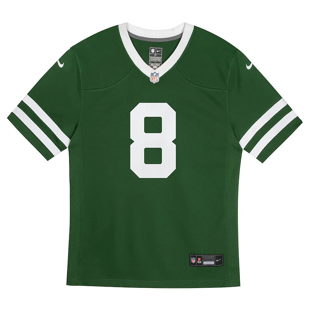 Zennovawear Aaron Rodgers 8 New York Jets Youth Game Jersey, Legacy Green
