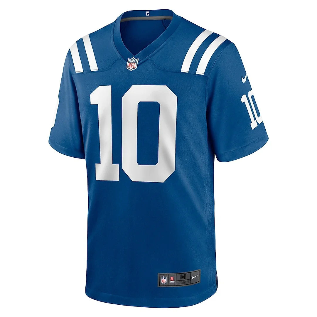 Zennovawear Adonai Mitchell 10 Indianapolis Colts Game Men Jersey - Royal