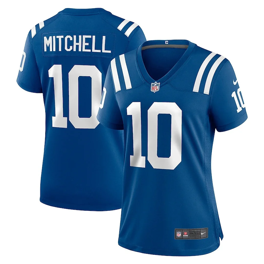 Zennovawear Adonai Mitchell 10 Indianapolis Colts Women's Game Jersey - Royal