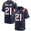 Zennovawear Adrian Phillips 21 New England Patriots Men Game Jersey - Navy
