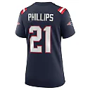 Zennovawear Adrian Phillips 21 New England Patriots Women Game Jersey - Navy