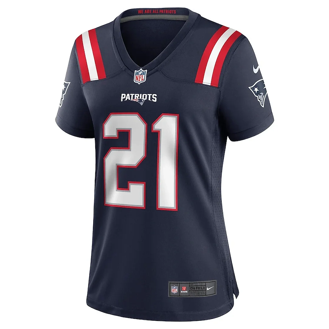 Zennovawear Adrian Phillips 21 New England Patriots Women Game Jersey - Navy
