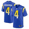 Zennovawear Ahkello Witherspoon 4 Los Angeles Rams Team Game Men Jersey - Royal