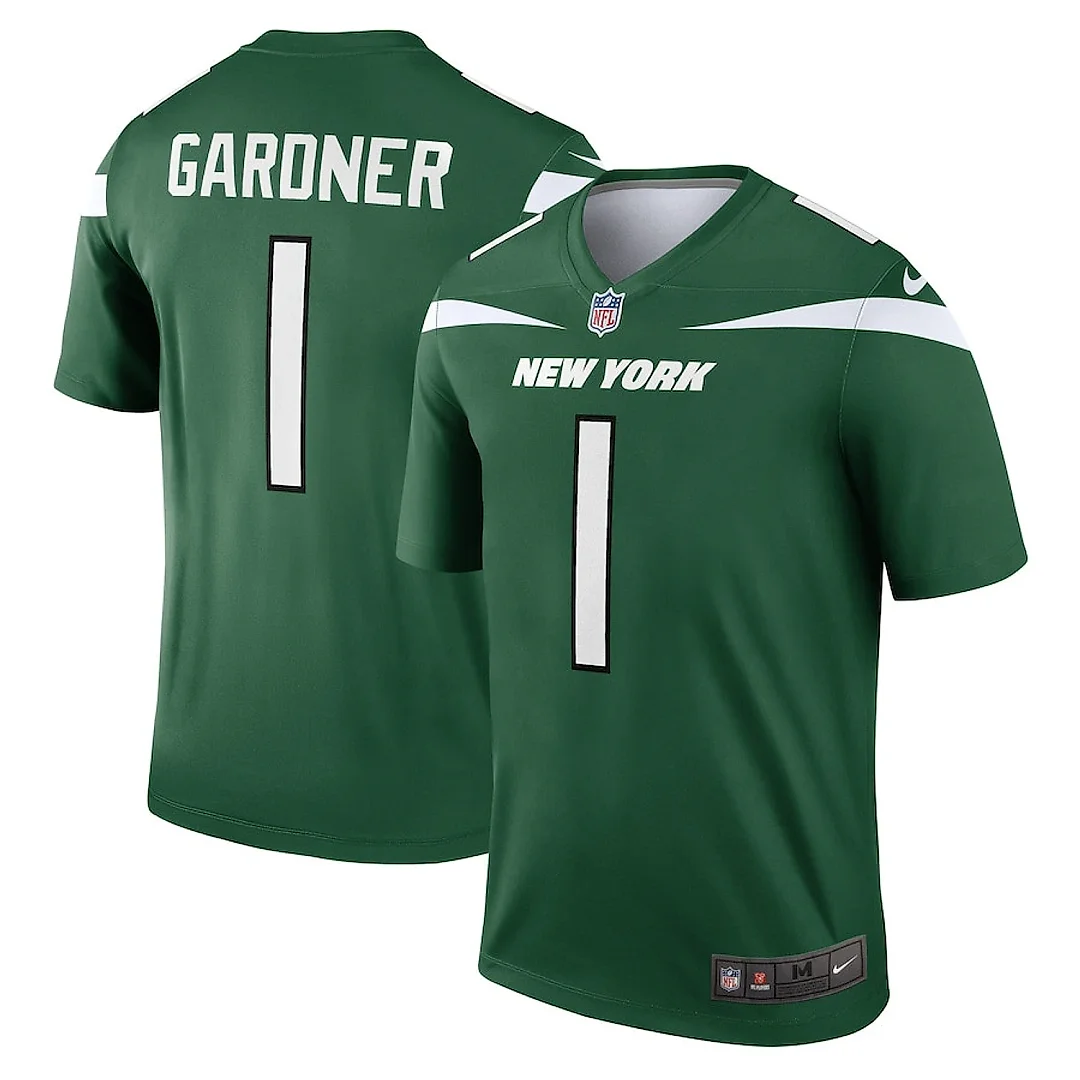 Zennovawear Ahmad Gardner 1 New York Jets Men Legend Jersey - Green