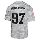 Zennovawear Aidan Hutchinson 97 Detroit Lions 2024 Salute to Service Game YOUTH Jersey - Arctic Camo