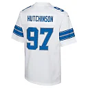 Zennovawear Aidan Hutchinson 97 Detroit Lions Player Game YOUTH Jersey - White