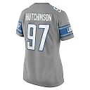 Zennovawear Aidan Hutchinson 97 Detroit Lions Women Game Jersey - Silver