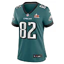 Zennovawear Ainias Smith 82 Philadelphia Eagles Super Bowl LIX Women's Jersey - Midnight Green