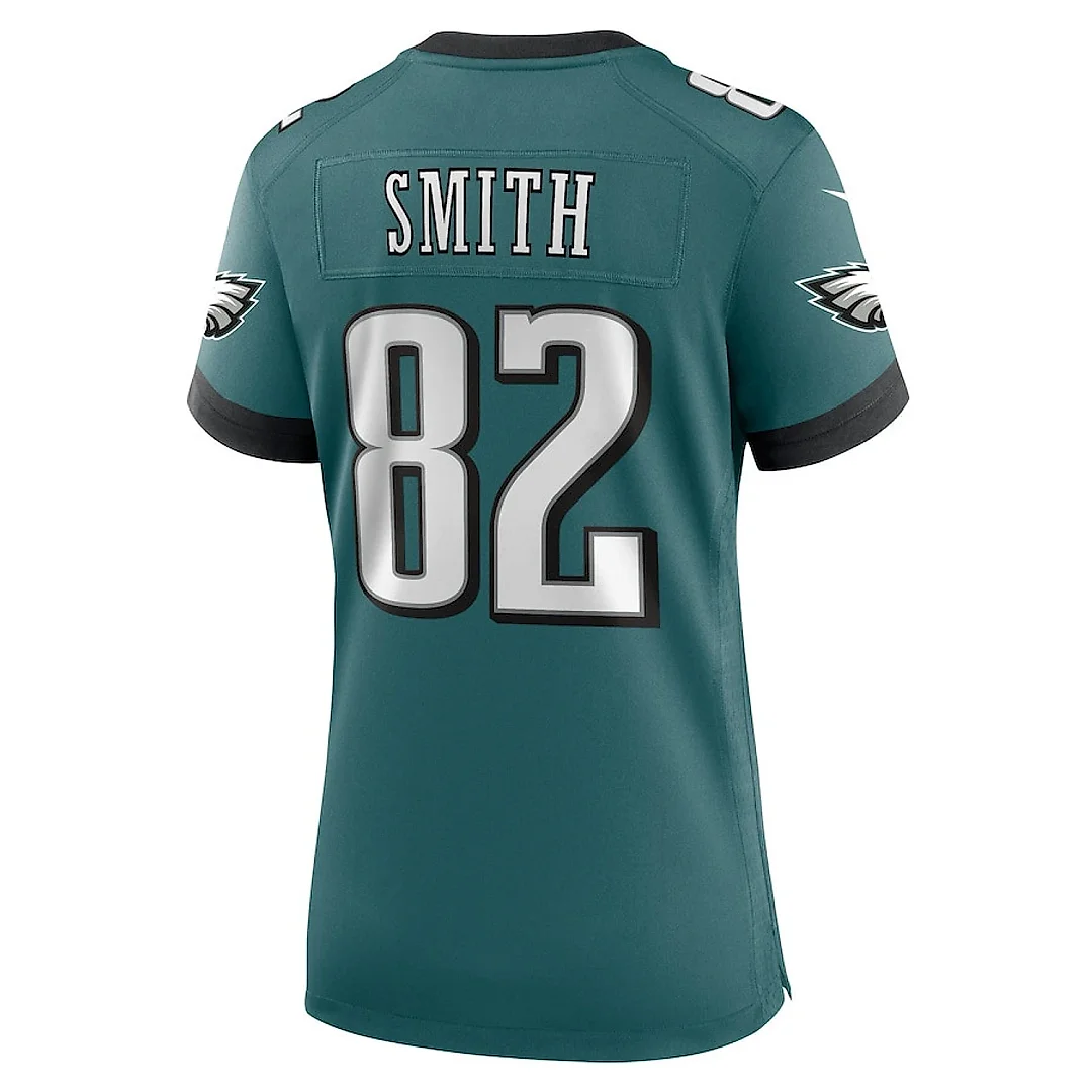 Zennovawear Ainias Smith 82 Philadelphia Eagles Super Bowl LIX Women's Jersey - Midnight Green