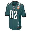 Zennovawear Ainias Smith 82 Philadelphia Eagles Super Bowl LIX Champions Patch 'New Orleans - Where Passion Ignites' EMBROIDERED Game Men Jersey...