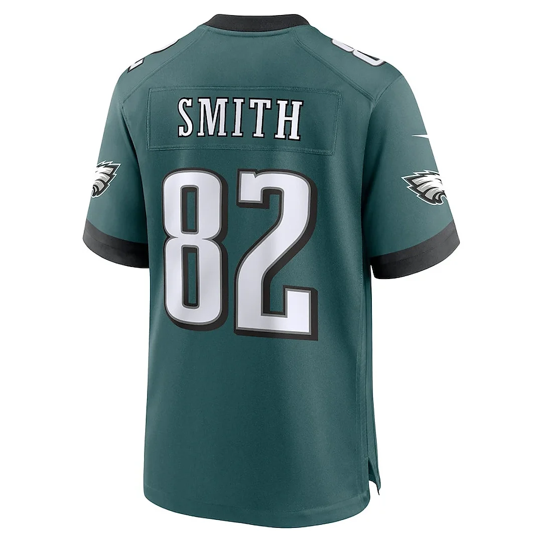 Zennovawear Ainias Smith 82 Philadelphia Eagles Team Game Men Jersey - Midnight Green