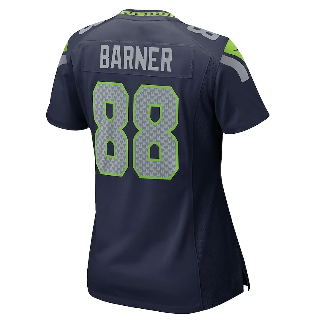 Zennovawear A.J. Barner 88 Seattle Seahawks Women's Team Game Jersey - College Navy