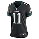 Zennovawear A.J. Brown 11 Philadelphia Eagles Alternate Game Women Jersey - Black
